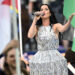 INGLEWOOD, CALIFORNIA - JUNE 12: Katy Perry prior to the FIFA World Cup 2026 Group D match between USA and Paraguay at Los Angeles Stadium on June 12, 2026 in Inglewood, California. (Photo by Shaun Clark/ISI Photos/ISI Photos via Getty Images)