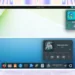 Now playing music applet showing in Ubuntu panel and dock.