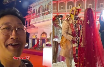 Andy Wise Lee, an American influencer, got himself invited to a royal wedding in Jaipur. (Instagram/@cooksux)