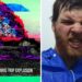 L: Album cover for Noise Trip Explosion by Nolan Hildebrand; R: Composer Nolan Hildebrand (Photos courtesy of the artist)