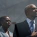 Former President Barack Obama and former First Lady Michelle Obama on stage during the dedication ceremony for the Obama Presidential Center, Thursday, June 18, 2026, in Chicago. (AP Photo/Alex Brandon)