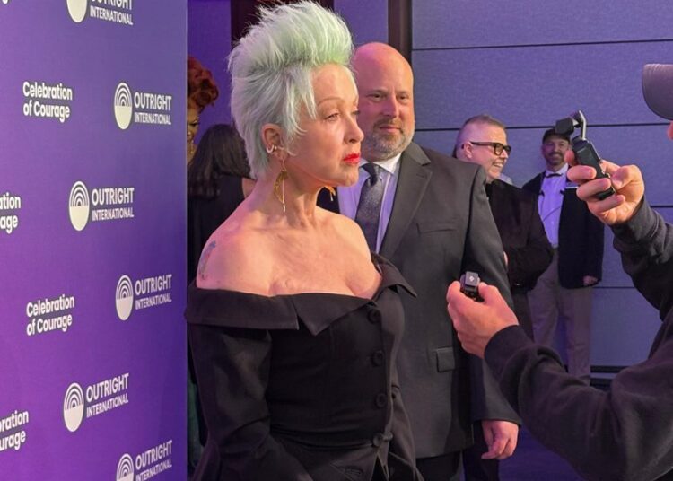 Outright International honors Cyndi Lauper at annual NYC gala