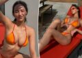 Pete Davidson's ex Elsie Hewitt shows 'SNL' alum what he's missing in tiny orange bikini