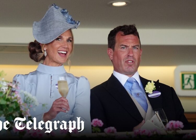 Peter Phillips and new bride join King and Queen at Ascot
