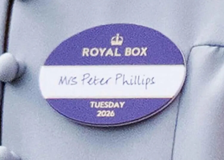 Royal Ascot's official carriage list and the newlywed's event badge both identified her as Mrs. Peter Phillips. By: Francis Dias/Newspix Internation / MEGA