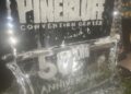 50th anniversary ice sculpture
