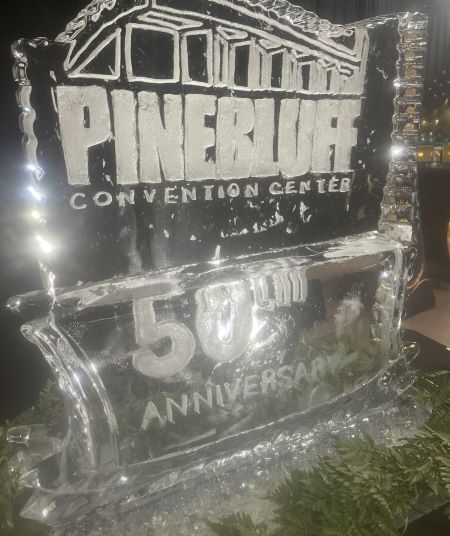 50th anniversary ice sculpture