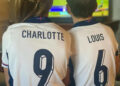 Princess Charlotte and Prince Louis watched the game at their Windsor home with their mum, the Princess of Wales