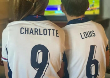 Princess Charlotte and Prince Louis watched the game at their Windsor home with their mum, the Princess of Wales