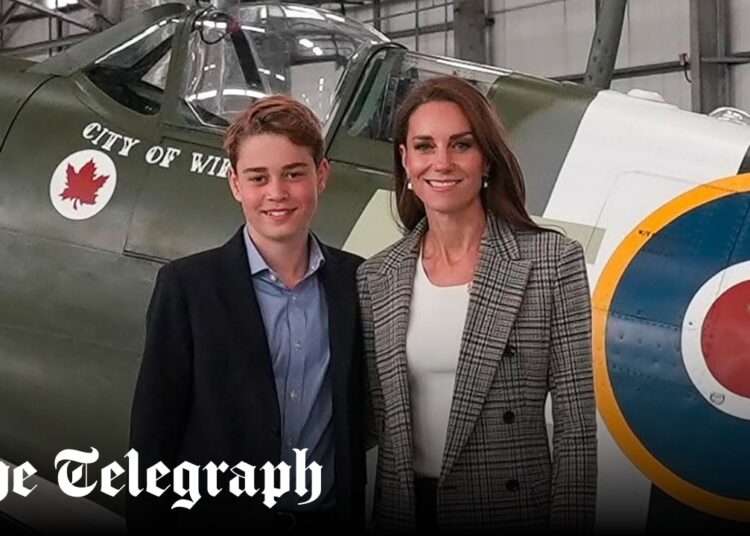 Prince George joins Princess of Wales on visit to RAF Coningsby
