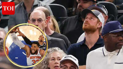 NBA Finals: Prince Harry makes surprise appearance at the game as royal family marks Trooping the Colour without him and Meghan Markle