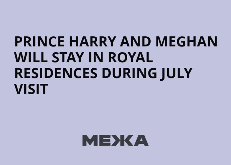 Prince Harry and Meghan will stay in royal residences during July visit | Ukraine news