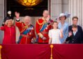 The royal family gathered for Trooping the Colour