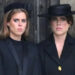 Princess Beatrice and Princess Eugenie attend the funeral of Queen Elizabeth II in 2022. By: Steve Finn/MEGA