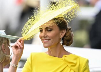 Princess Kate smiles at the Royal Ascot horse racing meeting at Ascot in England on June 17, 2026.