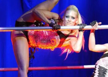 Kimberly Wyatt shows off her signature move in 2006Credit: Photo by Jason Moore/ZUMA Press/Alamy