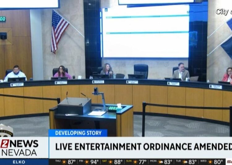 Reno City Council amended a live entertainment ordinance | Local News
