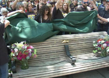 Rittenhouse Square bench dedicated to late WMMR radio host Pierre Robert