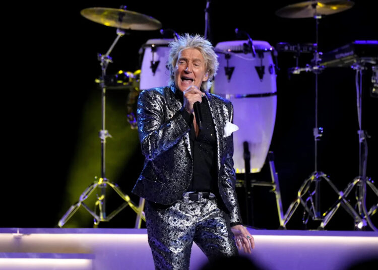 Rod Stewart spotted at Scotland World Cup game day after canceling concert
