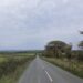 A view of the field near Sourton Down near Okehampton where the helicopter crashed.