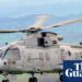Royal Navy helicopter crashes into field in Devon | Royal Navy