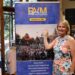 Cathy Noel outlines plans for the 46th Royal Victoria Marathon at the event launch on June 3. (Nikhil Nikhil/Victoria News)