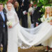 The couple married at All Saints Church, in Kemble<span> Credit: PA</span>