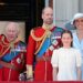 Royal family watches Royal Air Force flyover for king's official birthday