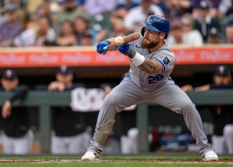 Royals CF Kyle Isbel expected to miss significant time with plantar fascia tear - Field Level Media - Professional sports content solutions