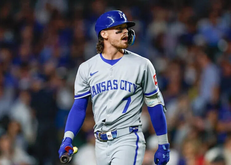 Kansas City Royals shortstop Bobby Witt Jr. (7)