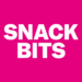 Snack Bits pink graphic logo