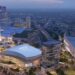 Artist rendering of Project Marvel, a proposed sports entertainment district downtown. (Credit: City of San Antonio)