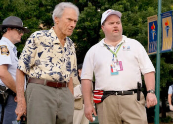 Clint Eastwood and Paul Walter Hauser on the set of 2019's 'Richard Jewell'Credit: Claire Folger