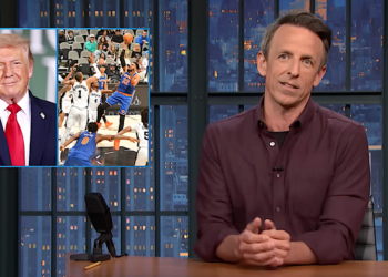 Seth Meyers Prophesied How Trump Would Be Received At NBA Finals