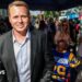 Mayoral candidate Spencer Pratt hosts a campaign "block party" event on 10th Avenue in Los Angeles