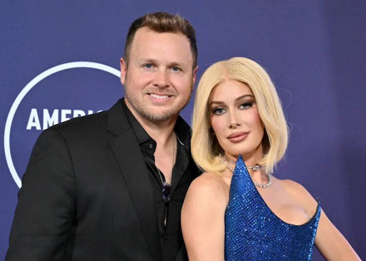 Spencer Pratt and Heidi Montag attend the 2025 American Music Awards at Fontainebleau Las Vegas on May 26, 2025 in Las Vegas, Nevada.