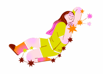 Scorpio resting on stars
