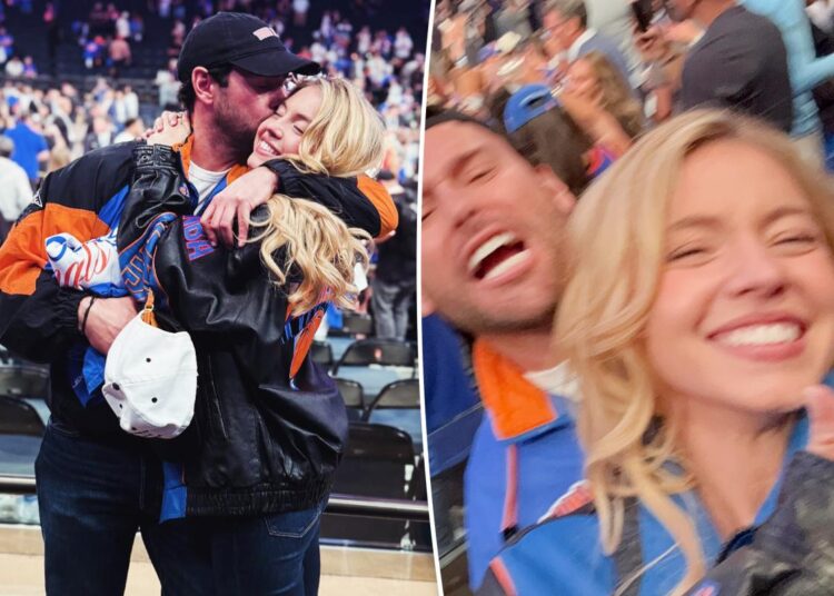 Sydney Sweeney and Scooter Braun pack on the PDA during Knicks date night