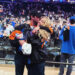 Scooter Braun kissed Sydney Sweeney (as seen above) to celebrate the New York Knicks’ historic win. sydneysweeney/Instagram