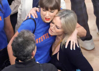 Taylor Swift, Hailey Bieber lead large list of A-listers on celebrity row at Knicks-Spurs Game 4