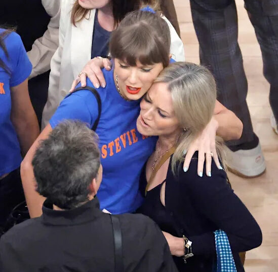 Taylor Swift, Hailey Bieber lead large list of A-listers on celebrity row at Knicks-Spurs Game 4
