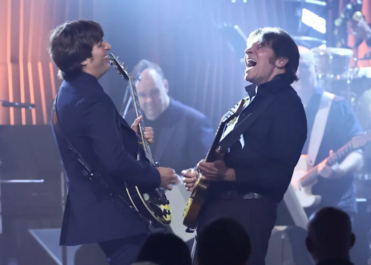 Shane Fogerty and John Fogerty roar through several of Fogerty's hits at the 2026 Songwriters Hall Of Fame Induction Ceremony at The New York Marriott Marquis on June 11, 2026 in New York City.