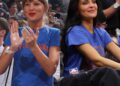 Taylor Swift, Kylie Jenner Hug After Knicks’ Win Against Spurs