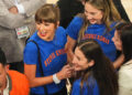 Taylor Swift attends Knicks' record-breaking rally over Spurs in Game 4 of the NBA Finals