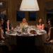 Hollis Shaw (Jennifer Garner), Caroline (Harlow Jane), Tatum McKenzie (Chloë Sevigny), Dru-Ann Jones (Regina Hall), and Brooke Kirtley (D'Arcy Carden) gather around the dinner table on 'The Five Star Weekend'Credit: Adam Rose/Peacock