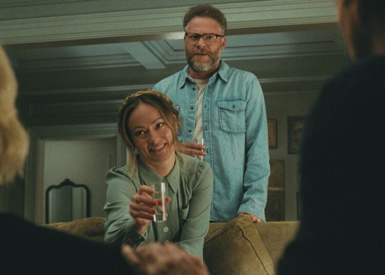 Olivia Wilde, Seth Rogen in The InviteCredit: Courtesy of A24