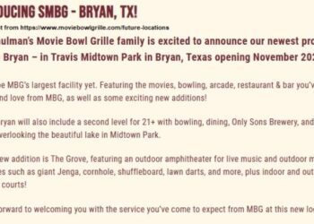 The Owner Of The Yet To Be Completed Bryan Midtown Park Entertainment Complex Announces It Will Open In November - WTAW