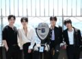 South Korean indie rock sensations The Rose visited the Empire State Building the Empire State Building ahead of their June 5 performance.