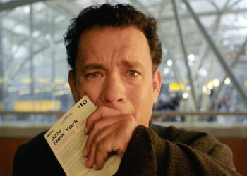 Tom Hanks covering mouth