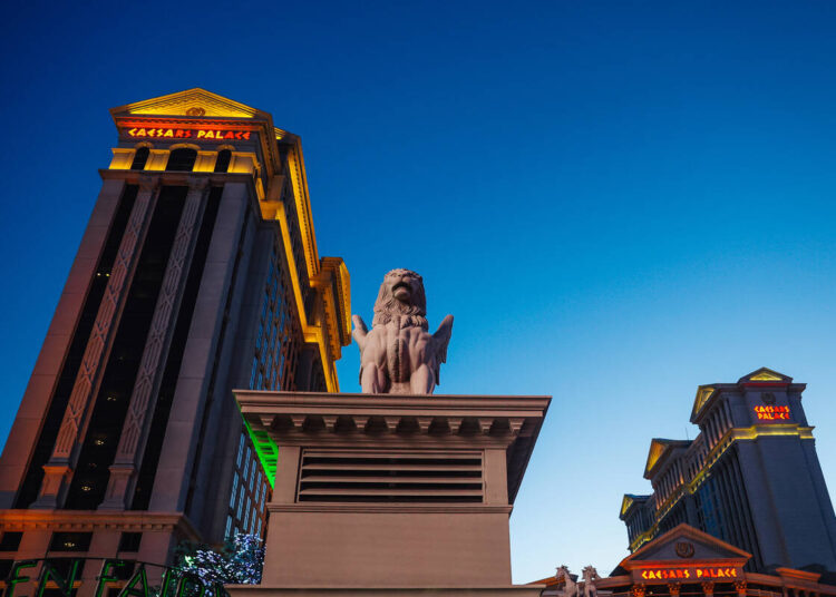 Caesars Palace Thursday, May 28, 2026, in Las Vegas. (Madeline Carter/Las Vegas Review-Journal) ...